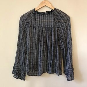 ✨ lucky plaid boho blouse